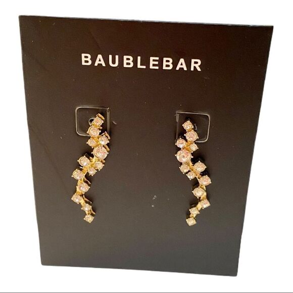 BaubleBar “Farrah” Rhinestone Ear Crawlers. - Picture 1 of 5